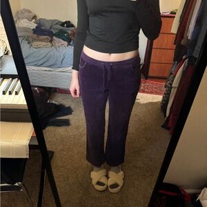 Purple Velvet Pants
